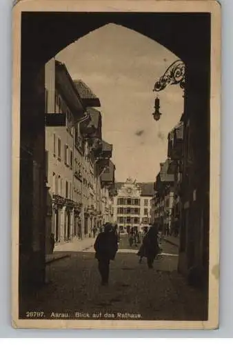 [Ansichtskarte] CH 5000 AARAU AG, Blick auf das Rathaus, 1925. 