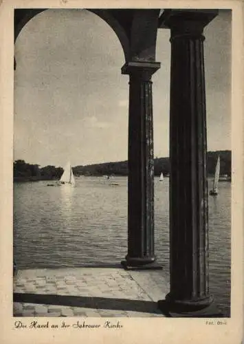 [Ansichtskarte] 0-1500 POTSDAM - SACROW, Blick von der Heilandskirche auf die Havel. 