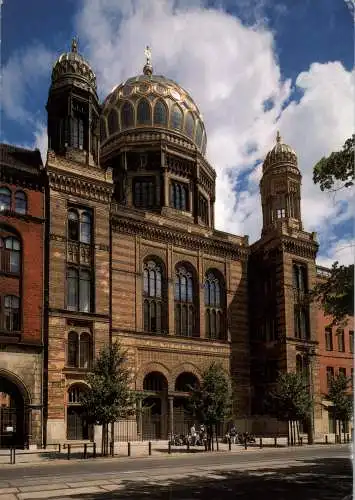 [Ansichtskarte] 1000 BERLIN, Die neu Synagoge in der Oranienburger Strasse, 2002. 