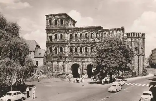 [Ansichtskarte] 5500 TRIER, Porta Nigra, AUTO - UNION, VW - Käfer. 