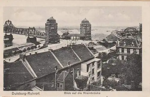 [Ansichtskarte] 4100 DUISBURG - HOMBERG, Blick auf die Rheinbrücke. 