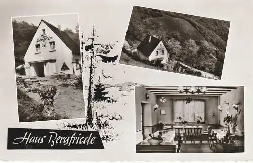 [Ansichtskarte] 5456 RHEINBROHL, Gasthof Haus Bergfriede, Verlag Seibertz. 