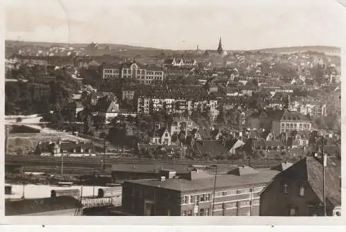 [Ansichtskarte] 6680 NEUNKIRCHEN, Blick vom Bahnhof Richtung Gymnasium, 1932. 