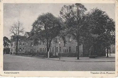 [Ansichtskarte] 6750 KAISERSLAUTERN, Theodor - Zink Museum, 1941. 