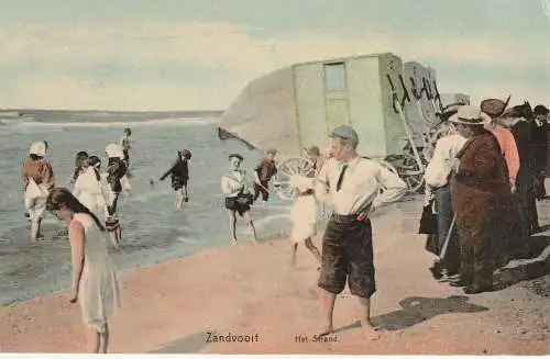 [Ansichtskarte] ZUID - HOLLAND - ZANDVOORT, Het Strand, animiert, 1909. 