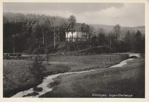 [Ansichtskarte] 5253 LINDLAR - KÖTTINGEN, Jugendherberge, Verlag Höller. 