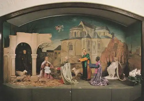 [Ansichtskarte] 5000 KÖLN - DELLBRÜCK, Kirche Sankt Norbert, Weihnachtskrippe / Crip / Culla. 