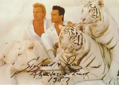 [Ansichtskarte] 5040 BRÜHL, Phantasialand, Siegfried & Roy, Tiger. 