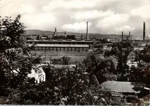 [Ansichtskarte] 6620 VÖLKLINGEN, Blick über den Ort, 1954, kl. Druckstellen. 