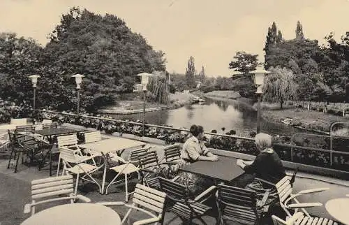 [Ansichtskarte] 4780 LIPPSTADT, Terrasse im grünen Winkel, 1957. 