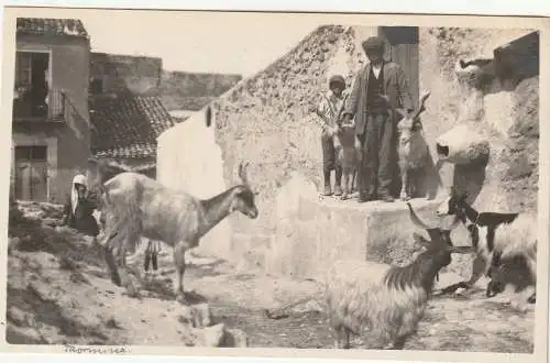 [Ansichtskarte] I 92100 AGRIGENTO / GIRGENTI, Mai 1929, Dorfszene, Crupi - Taotrmina. 