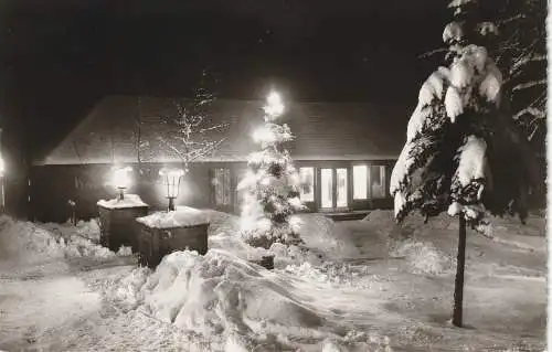 [Ansichtskarte] 3424 SANKT ANDREASBERG, Haus des Gastes im Schnee. 