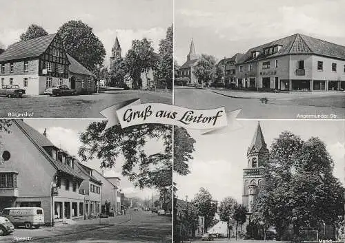 [Ansichtskarte] 4030 RATINGEN - LINTORF, Angermunder Strasse, Speestrasse, Bürgershof, Markt. 