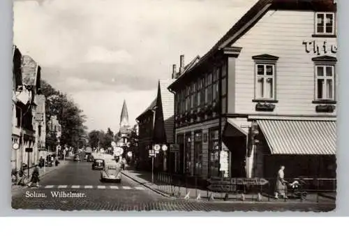 [Ansichtskarte] 3040 SOLTAU, Wilhelmstrasse, VW - Käfer, niederl. Veldpost. 