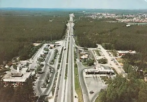 [Ansichtskarte] 8500 NÜRNBERG - FEUCHT, BAB Raststätten, Luftaufnahme. 