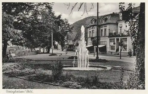 [Ansichtskarte] 5270 GUMMERSBACH - DIERINGHAUSEN, Strassenpartie , 1957. 