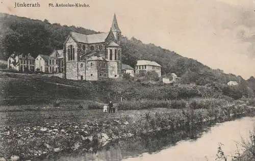 [Ansichtskarte] 5532 JÜNKERATH, Sankt Antonius-Kirche, 1918, deutsche Feldpost. 