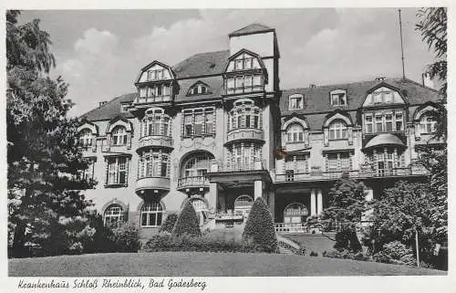 [Ansichtskarte] 5300 BON - BAD GODESBERG, Krankenhaus Schloß Rheinblick. 