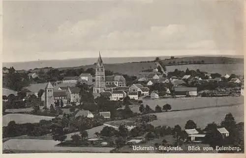 [Ansichtskarte] 5202 HENNEF - UCKERATH, Blick über den Ort, 1939. 