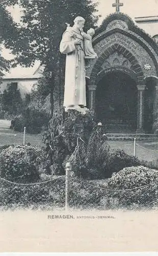 [Ansichtskarte] 5480 REMAGEN, Antonius - Denkmal, ca, 1905. 