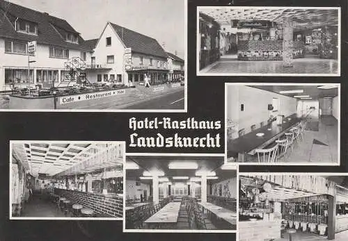 [Ansichtskarte] 5202 HENNEF - UCKERATH, Hotel - Rasthaus Landsknecht, Klapp-Karte, 1978. 