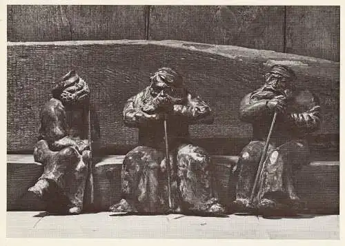 [Ansichtskarte] KÜNSTLER / ARTIST - OTTO PANKOK (Mülheim / Ruhr), "Drei alte Juden" Judaica. 
