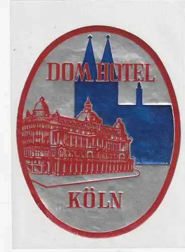 KOFFERAUFKLEBER DOM - HOTEL KÖLN