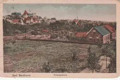 [Ansichtskarte] 4444 BAD BENTHEIM, Gesamtansicht, coloriert, 1923, gute Frankatur. 