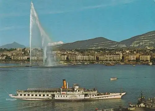 [Ansichtskarte] BINNENSCHIFFE - GENFER SEE / LAC LEMAN- "RHONE". 