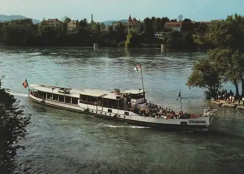 [Ansichtskarte] BINNENSCHIFFE - RHEIN, MS "STRASBOURG" vor Rheinfelden. 