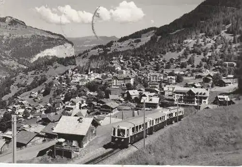 [Ansichtskarte] EISENBAHN / RAILWAY - Wengentalbahn vor Wengen. 