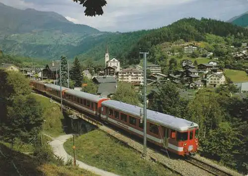 [Ansichtskarte] EISENBAHN / RAILWAY - Furka - Oberalp . Bahn bei Fiersch. 