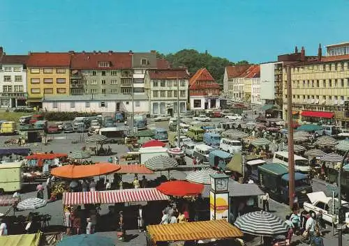 [Ansichtskarte] 2000 HAMBURG - HARBURG, Wochenmarkt, Am Sand, VOLKSWAGEN Transporter. 