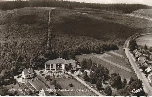 [Ansichtskarte] 3450 HOLZMINDEN - NEUHAUS / Solling, Parkhotel Düsterdiek, Luftaufnahme 1959. 