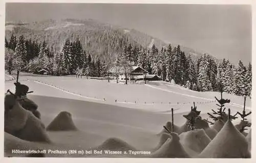 [Ansichtskarte] 8182 BAD WIESSEE, Höhenwirtschaft Freihaus, 1958. 