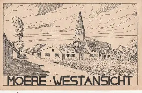 [Ansichtskarte] B 8640 GISTEL- MOERE, Westansicht. 