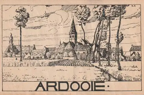 [Ansichtskarte] B 8850 ARDOOIE, 1. Weltkrieg, Künstler-Karte. 