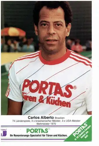 [Ansichtskarte] FUSSBALL - CARLOS ALBERTO / BRASIL, Weltmeister 1970. 