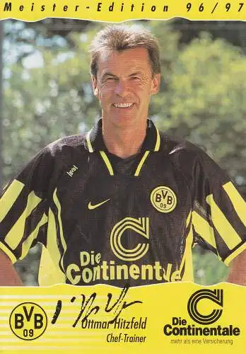 [Ansichtskarte] FUSSBALL - BORUSSIA DORTMUND - OTTMAR HITZFELD. 