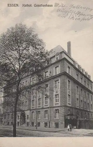 [Ansichtskarte] 4300 ESSEN, Kath. Gesellenhaus / Kolpinghaus, 1915. 