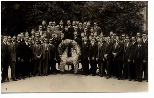 [Ansichtskarte] 4300 ESSEN - KATERNBERG, Kranzniederlegung des kath Gesellvereins am Kolpingdenkmal Köln, Photo-AK, Verlag Bödefeld - Köln. 