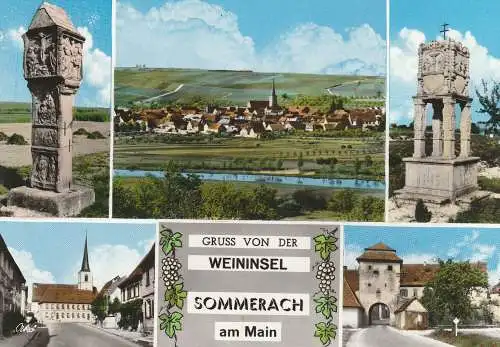 [Ansichtskarte] 8711 SOMMERACH, Gruss von der Weininsel. 