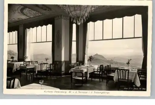 [Ansichtskarte] 5330 KÖNIGSWINTER, Kurhotel Petersberg, Innenansicht, Blick auf den Rhein. 