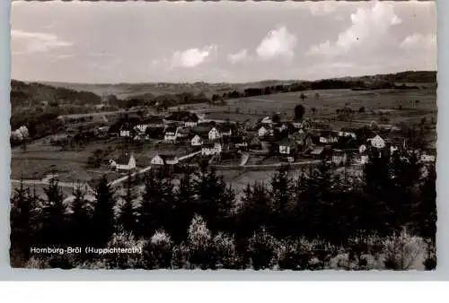 [Ansichtskarte] 5223 NÜMBRECHT - HUPPICHTEROTH, Blick auf den Ort, 1963, aptierter Stempel. 