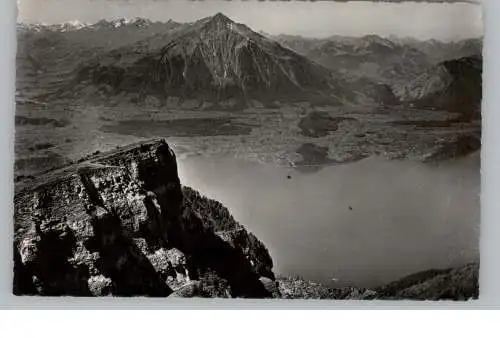 [Ansichtskarte] CH 3803 INTERLAKEN - NIEDERHORN BE, Blick auf Thunersee und Niesen, 1935. 