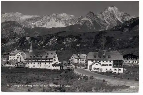 [Ansichtskarte] A 6580 ST. ANTON - ST. CHRISTOPH AM ARLBERG, Blick auf das Dorf, 1954. 