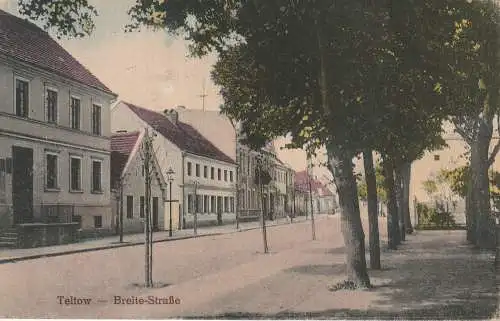 [Ansichtskarte] 0-1530 TELTOW, Breite - Straße, Nadelloch. 