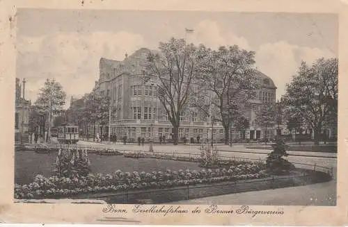 [Ansichtskarte] 5300 BONN, Gesellschaftshaus des Bonner Bürgervereins, 1922. 