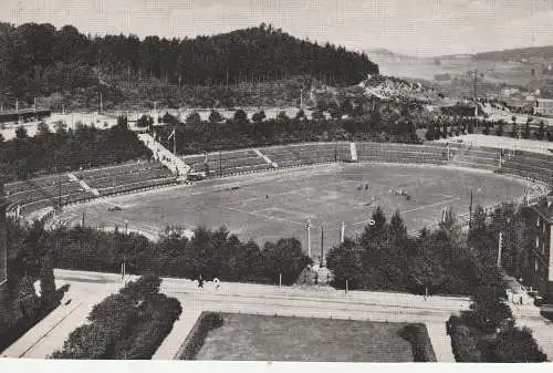 [Ansichtskarte] NIEDER - SCHLESIEN -WALDENBURG / WALBRZYCH, Stadion / Berglandkampfbahn, Nachkriegskarte. 