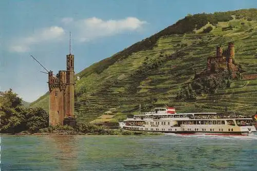 [Ansichtskarte] BINNENSCHIFFE - RHEIN, Köln - Düsseldorfer "BERLIN" vor Bingen. 